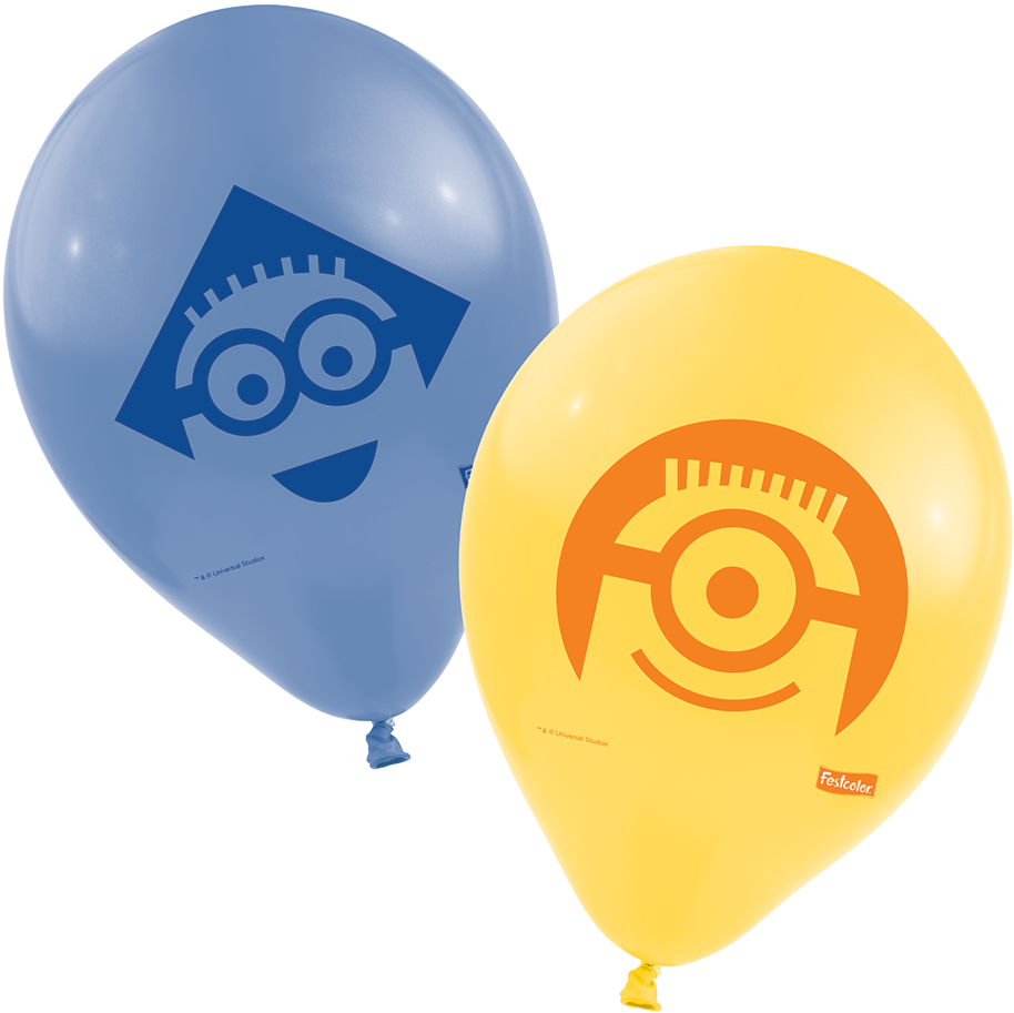 Bola Minions - Balloon Clipart (990x990), Png Download