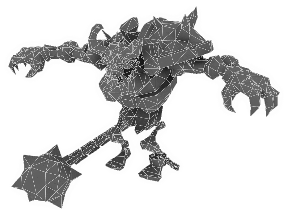 Low Poly Skeleton Grunt , Png Download - Craft Clipart (932x700), Png Download