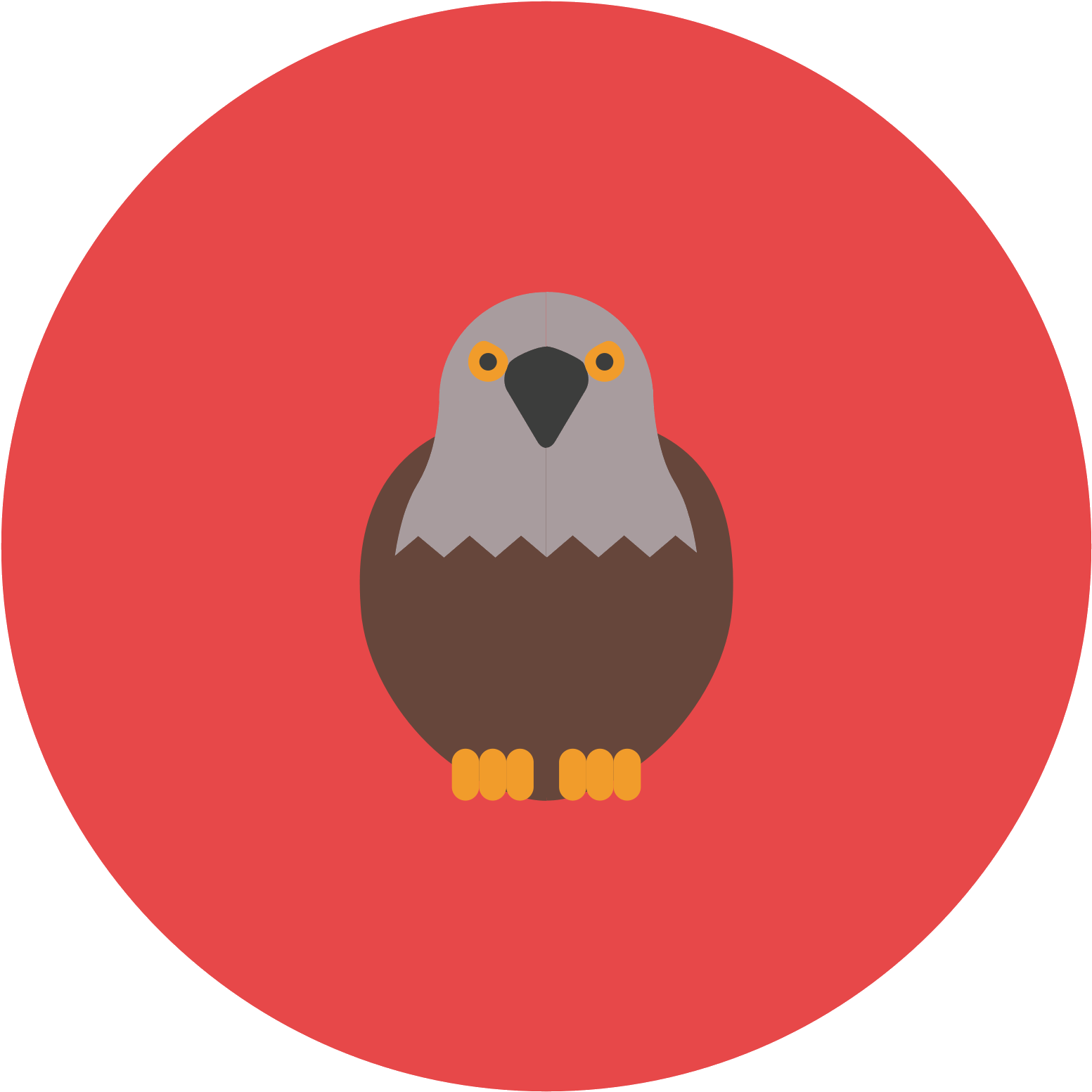 This Icon Represents A Falcon - Hawk Clipart (1553x1553), Png Download