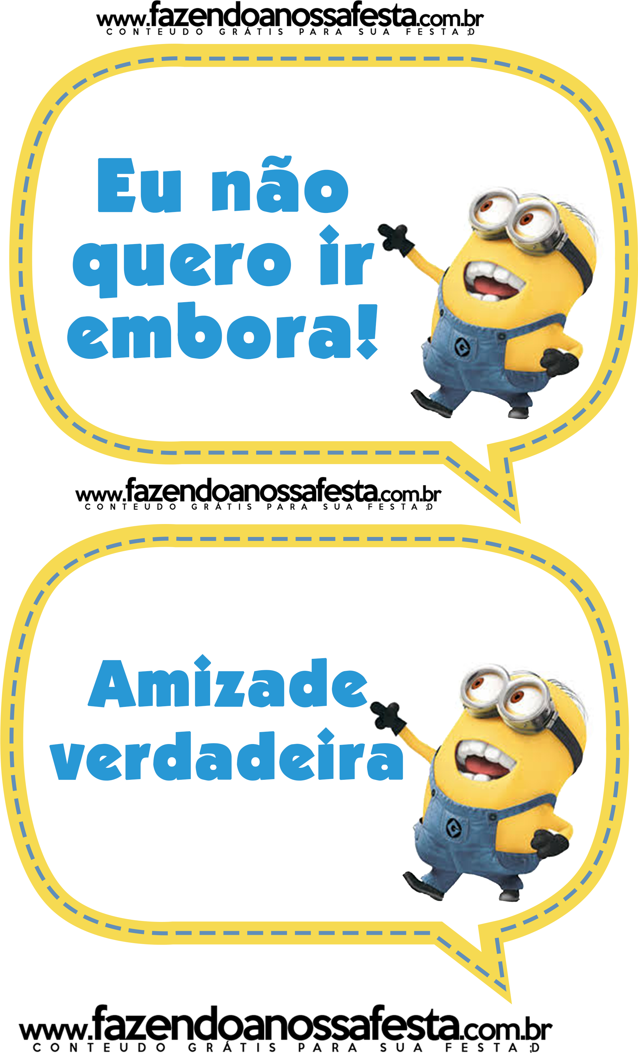 Plaquinhas Divertidas Dos Minions - Plaquinhas Divertidas Para Festa 45 Anos Minions Clipart (2480x3508), Png Download