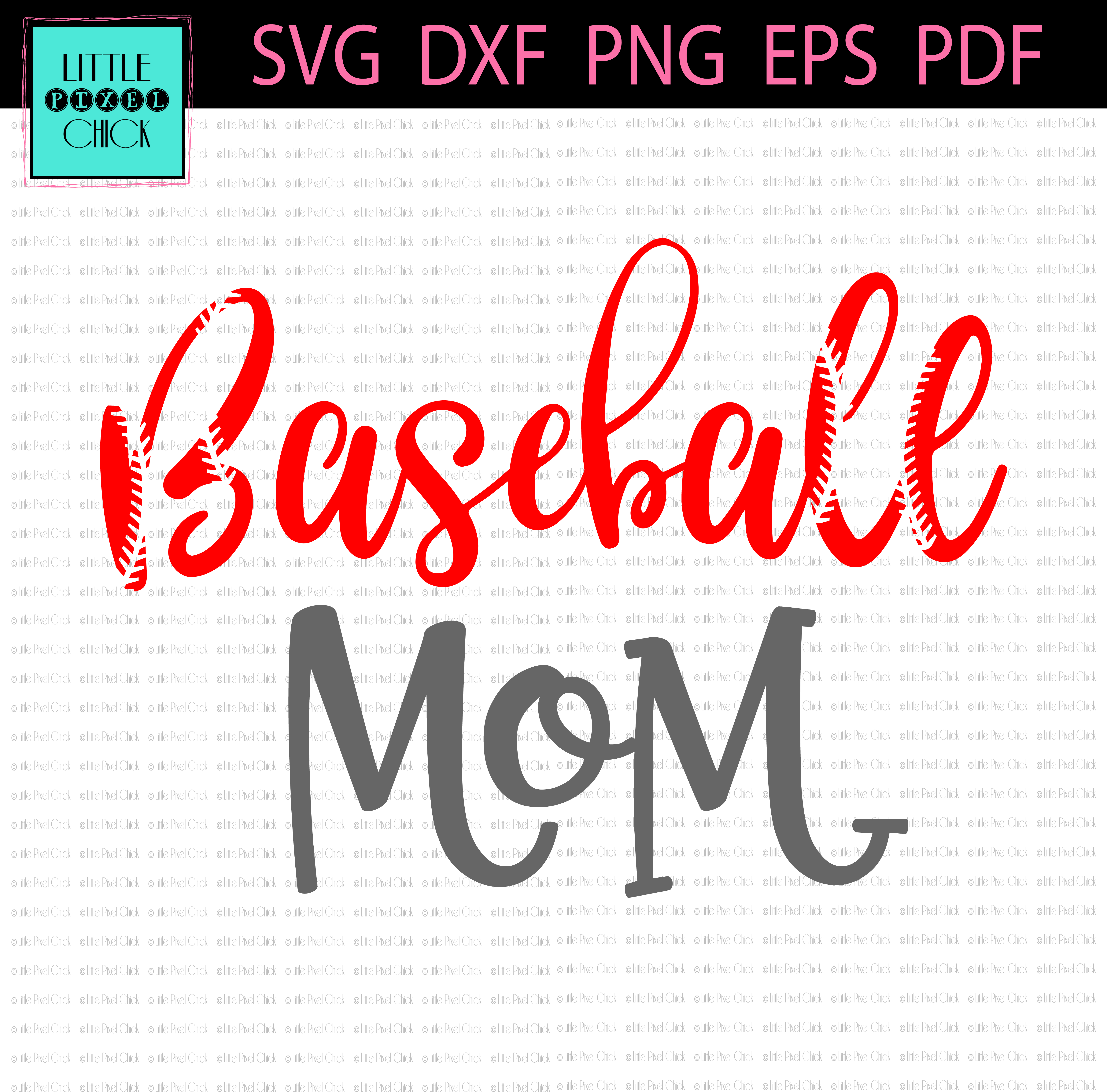 Baseball Mom - Baseball Mom Font Clipart (5834x5834), Png Download
