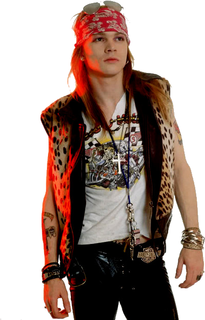 Image Result For Axl Rose Joven - Guns N Roses Png Clipart (470x700), Png Download
