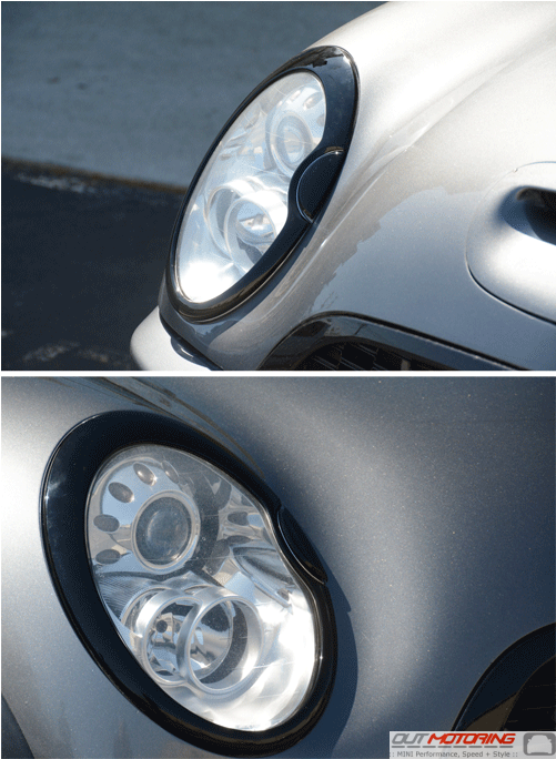 Mini Cooper R53 R52 R50 Blackout Headlight Rings - Mini Cooper Clipart (683x683), Png Download