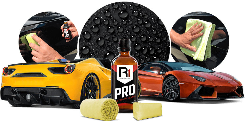 R1 Nano Ceramic Coating Clipart (962x497), Png Download