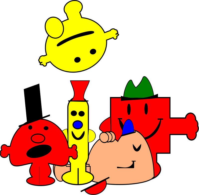 Free Vector Mr Men - Mr Men T Shirts Clipart (800x782), Png Download