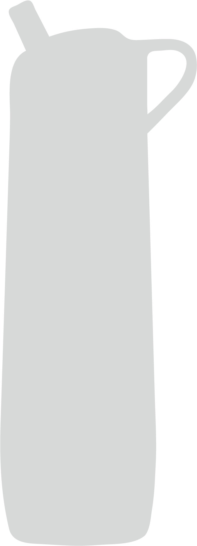 Silhouette Of Bottle-top Water Filter - Ceramic Clipart (1992x1992), Png Download