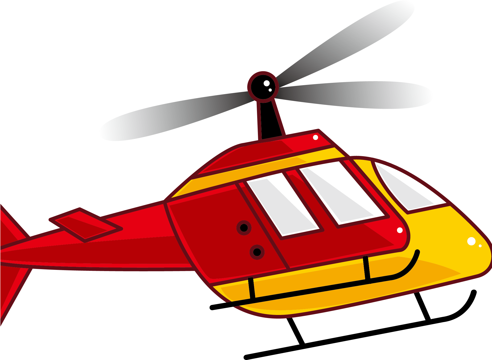 Helicopter Rotor Airplane Clip Art - Imagem De Helicóptero Desenho - Png Download (2144x2144), Png Download