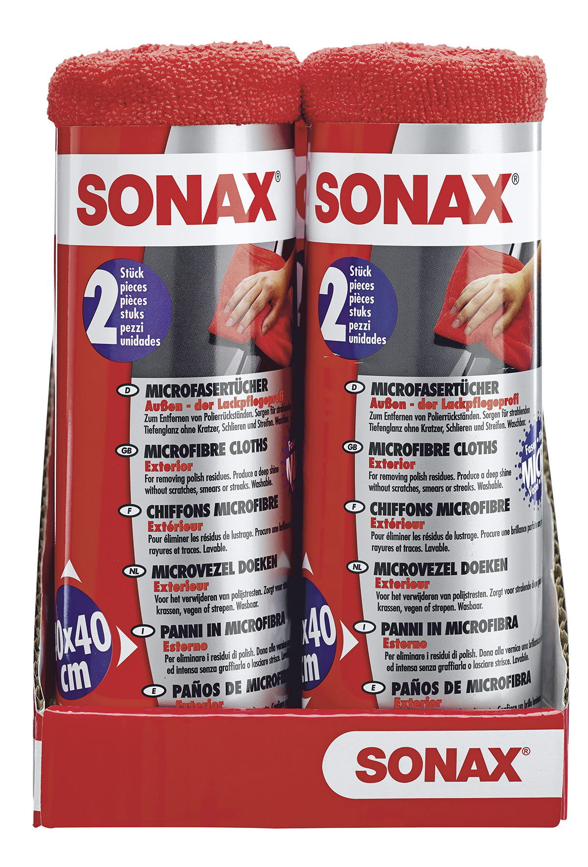 04162410 Sonax Microfibre Cloth Exterior - Sonax Mikroszálas Törlőkendő Clipart (1202x1772), Png Download