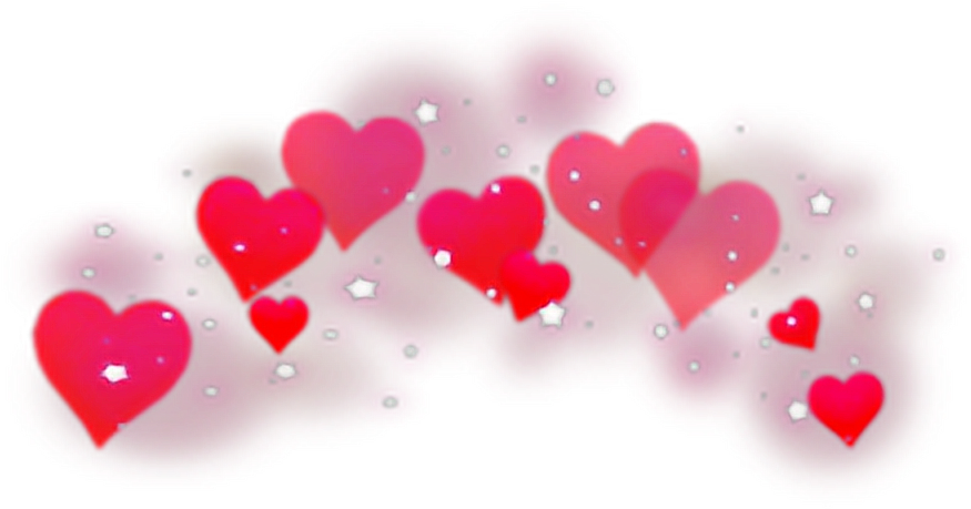 Coração - Black Heart Crown Png Clipart (1024x648), Png Download