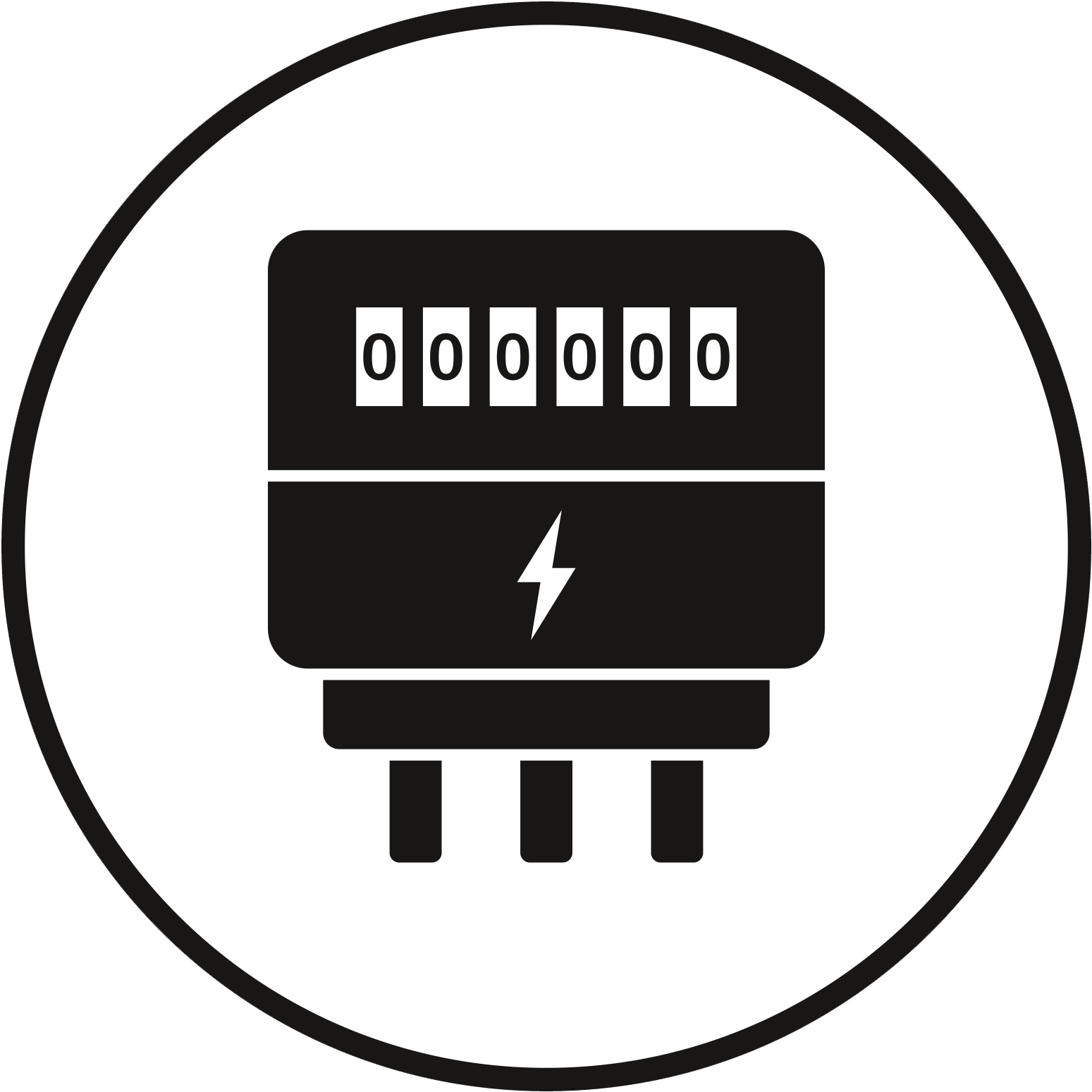 Meter Maintenance And Installation Services - Electric Meters Icon Clipart (1549x1549), Png Download