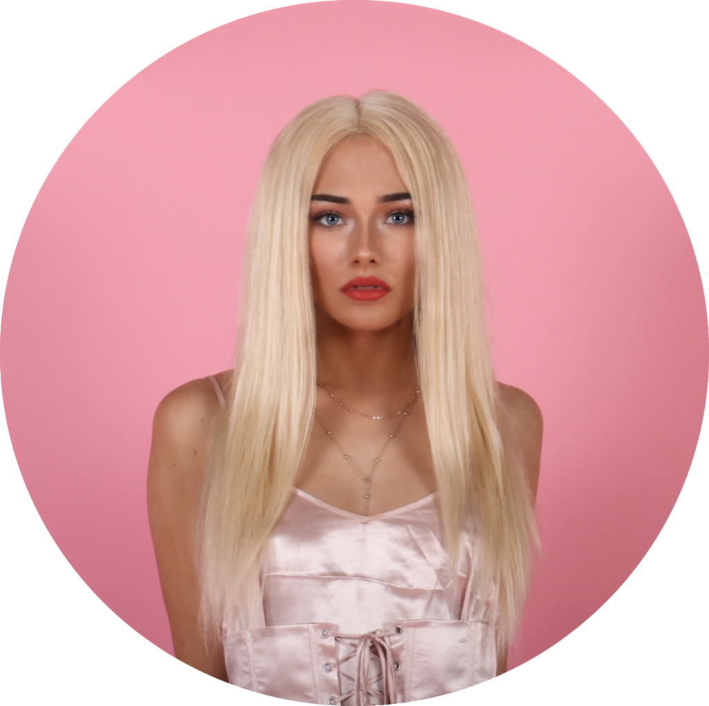 Wig Clip Diy - Blond - Png Download (1024x1019), Png Download