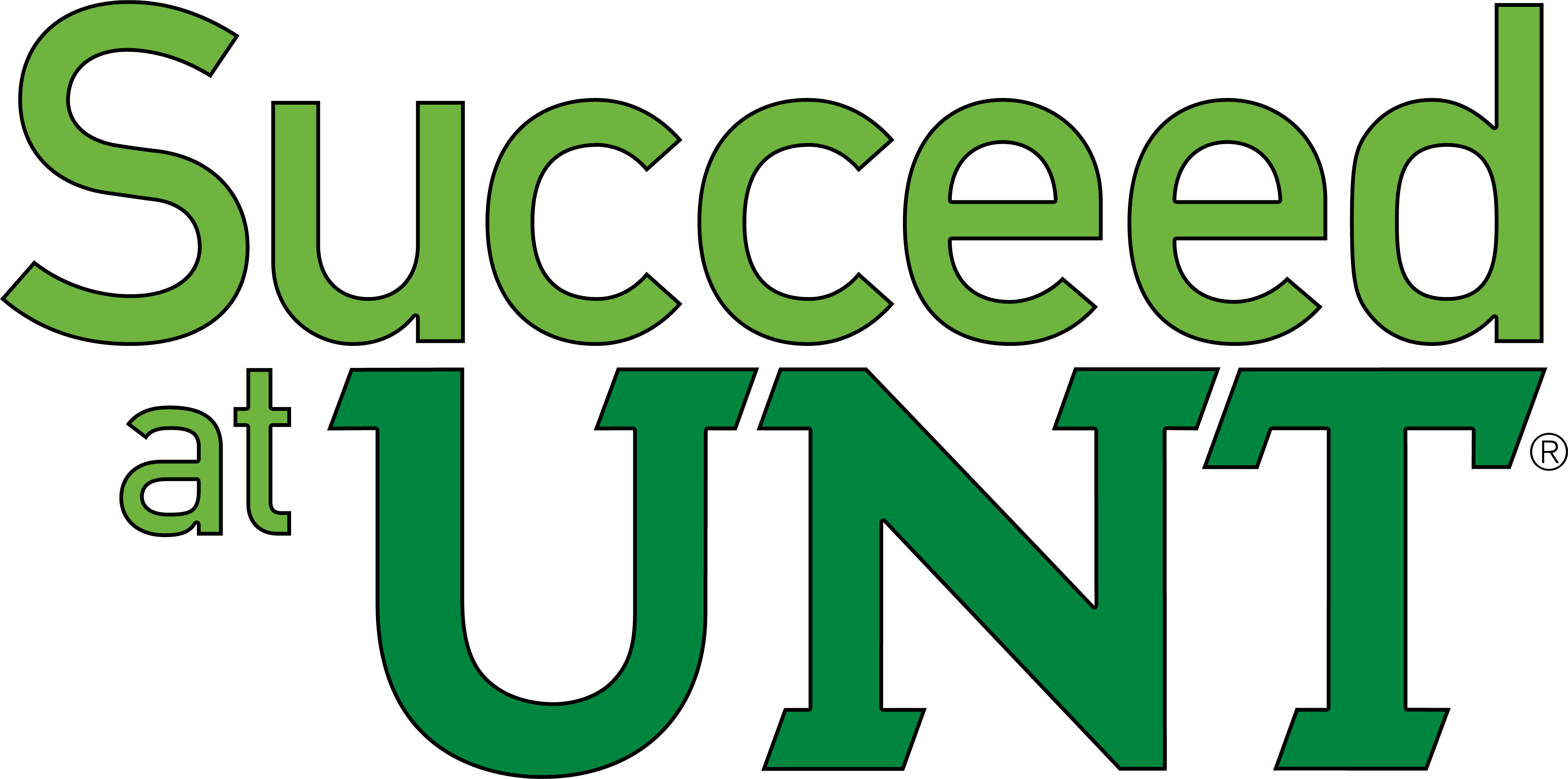 Succeed At Unt - University Of North Texas Clipart (4133x2054), Png Download
