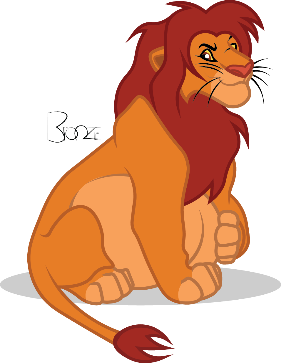 King Queen Of The Pride Land - Cartoon Clipart (956x1232), Png Download