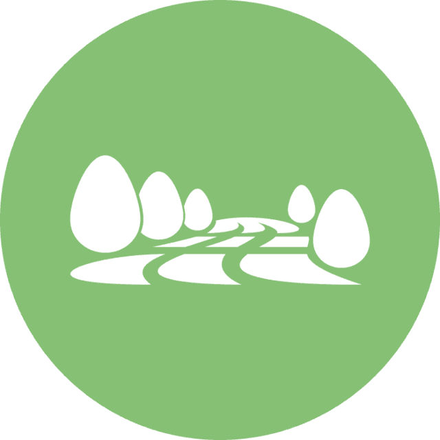 Landscape Icon - Circle Clipart (640x640), Png Download