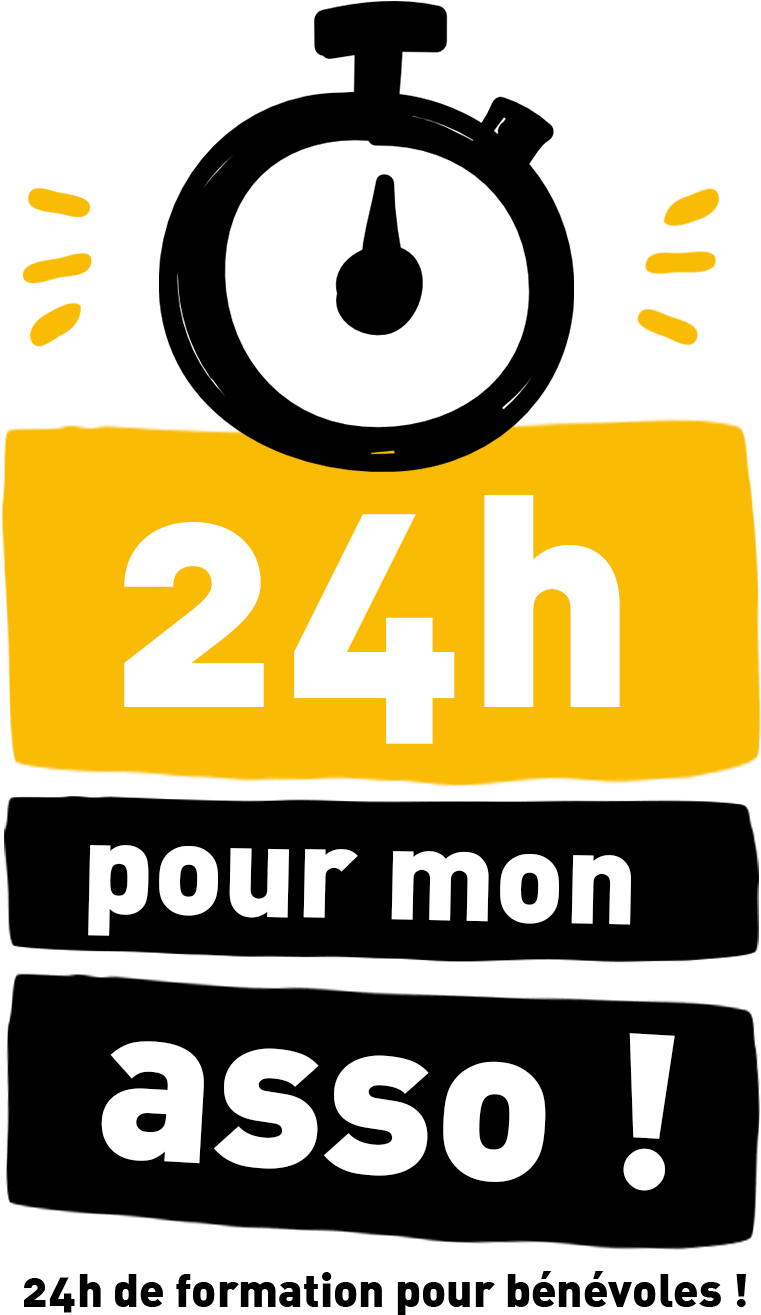 24 H Pour Mon Asso T - Poster Clipart (1654x1654), Png Download
