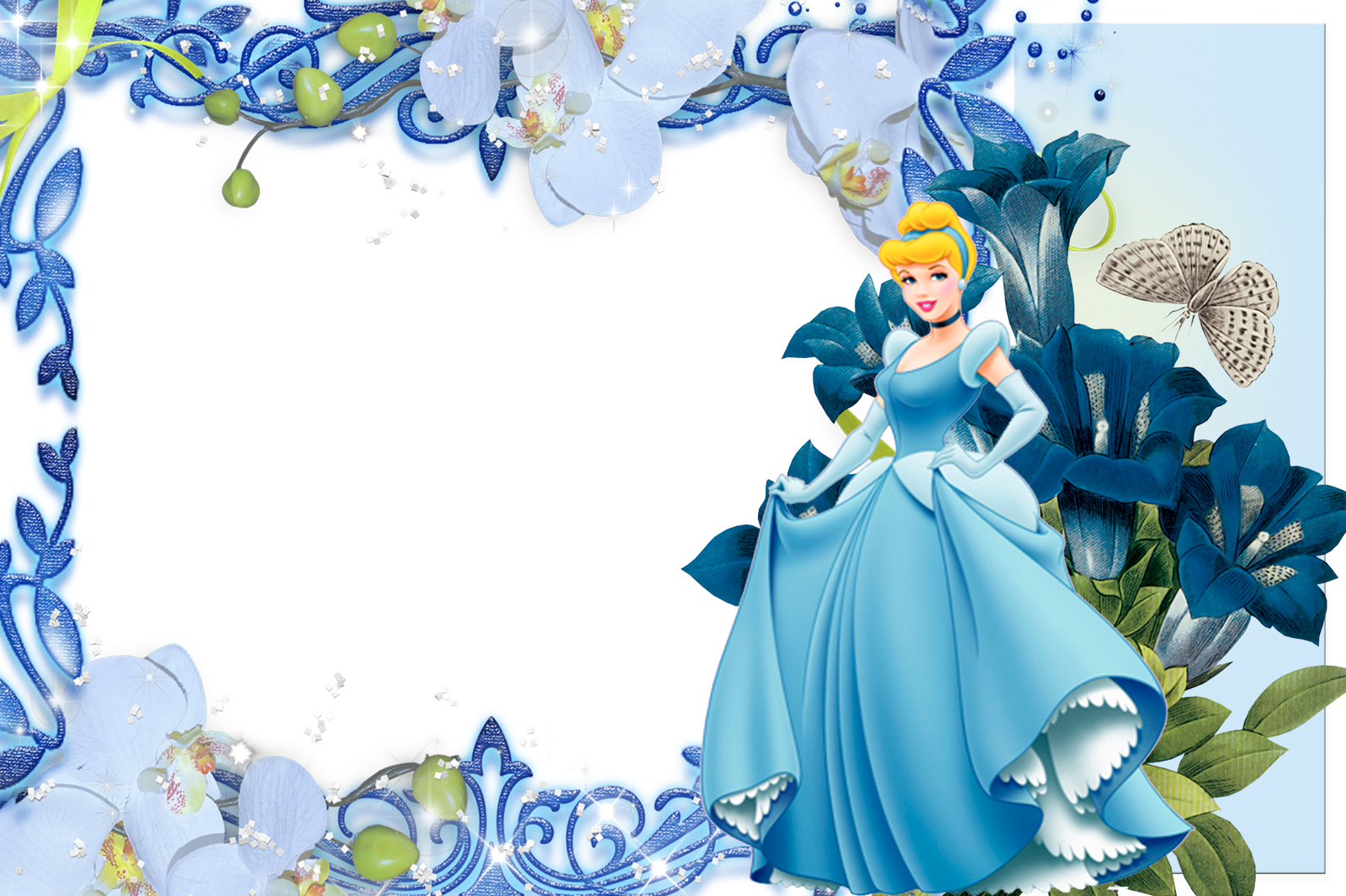 Frames Png Fotos Princesas Disney - Molduras Png Princesas Clipart (1600x1066), Png Download
