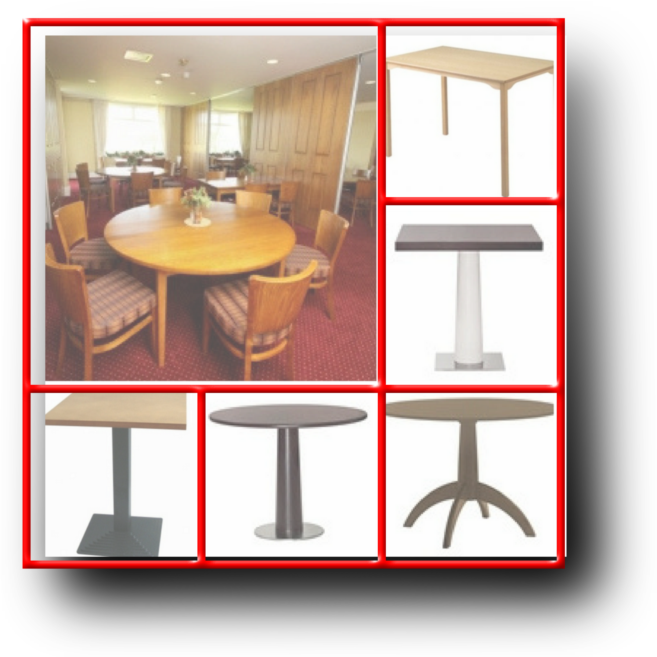 Complete Range Of Dining Room Tables For Care Homes - Kitchen & Dining Room Table Clipart (2257x2274), Png Download