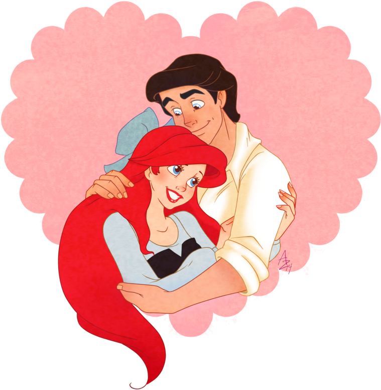 Fantasy Inspiration › - Ariel And Eric Png Clipart (800x837), Png Download