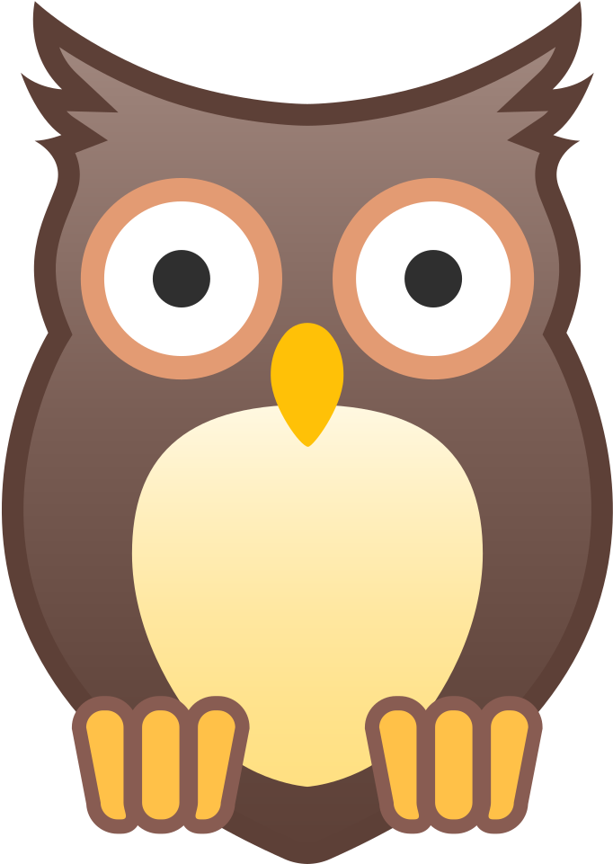 Owl Icon - Owl Emoji Clipart (1024x1024), Png Download