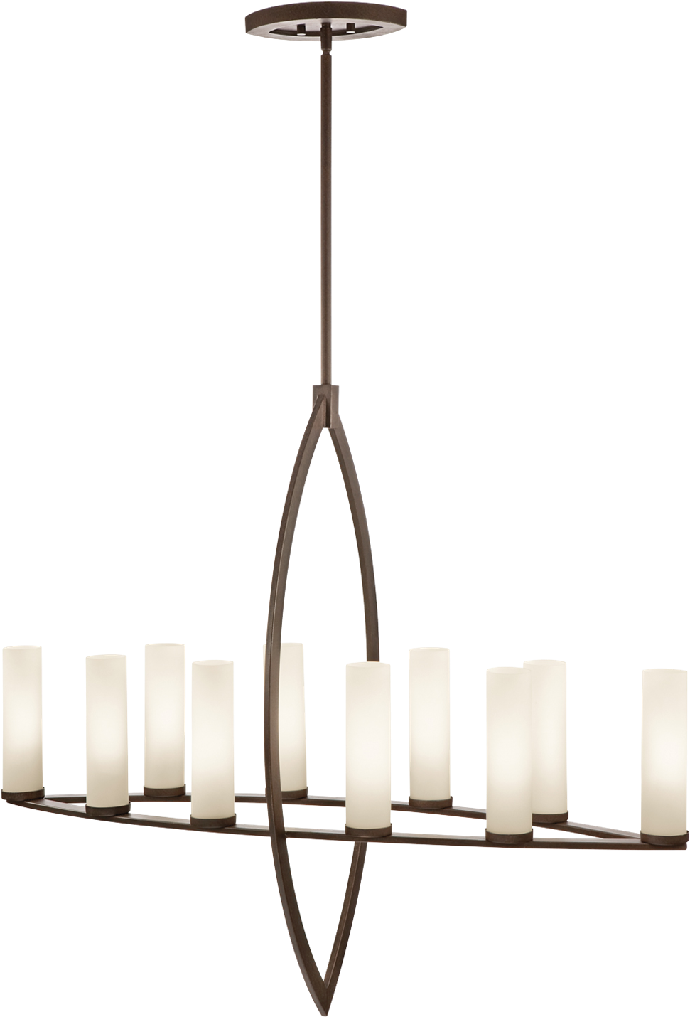 Linear Chandelier Rectangular Dining Room Lighting - Dining Room Light Png Clipart (1876x1472), Png Download