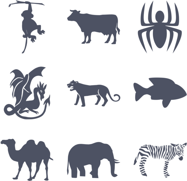 Animals Icon In Style Simple Blue Gray - Spider Clipart (660x660), Png Download
