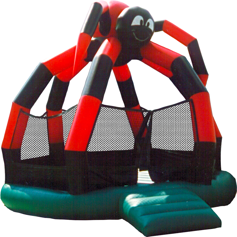 Will Hold Up To 18 Kids At One Time - Spider Bounce House Clipart (864x792), Png Download