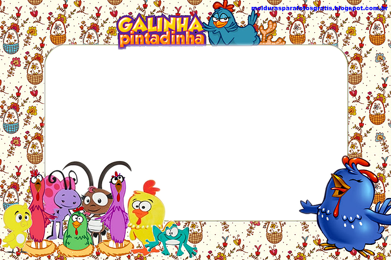 Moldura Para Fotos Galinha Pintadinha 02 Molduras Para - Galinha Pintadinha Clipart (800x533), Png Download