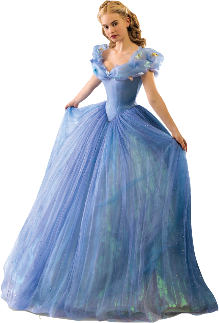 Cinderela Filme Png - Cinderella Ball Gown Clipart (737x1085), Png Download