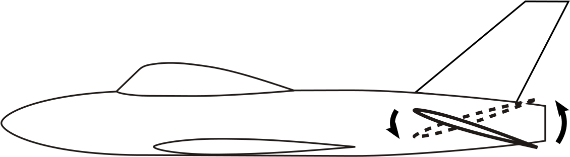 Tail Plane Flying - Line Art Clipart (1280x533), Png Download