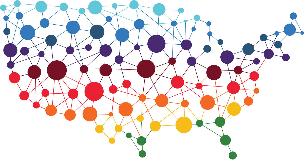 Your Ticket To Quiz Competitions - Us Map With Arrows Clipart (1200x631), Png Download