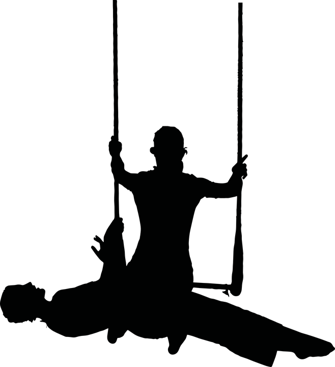 Artists Show Circus Performer - Circus Artist Silhouette Png Clipart (658x720), Png Download