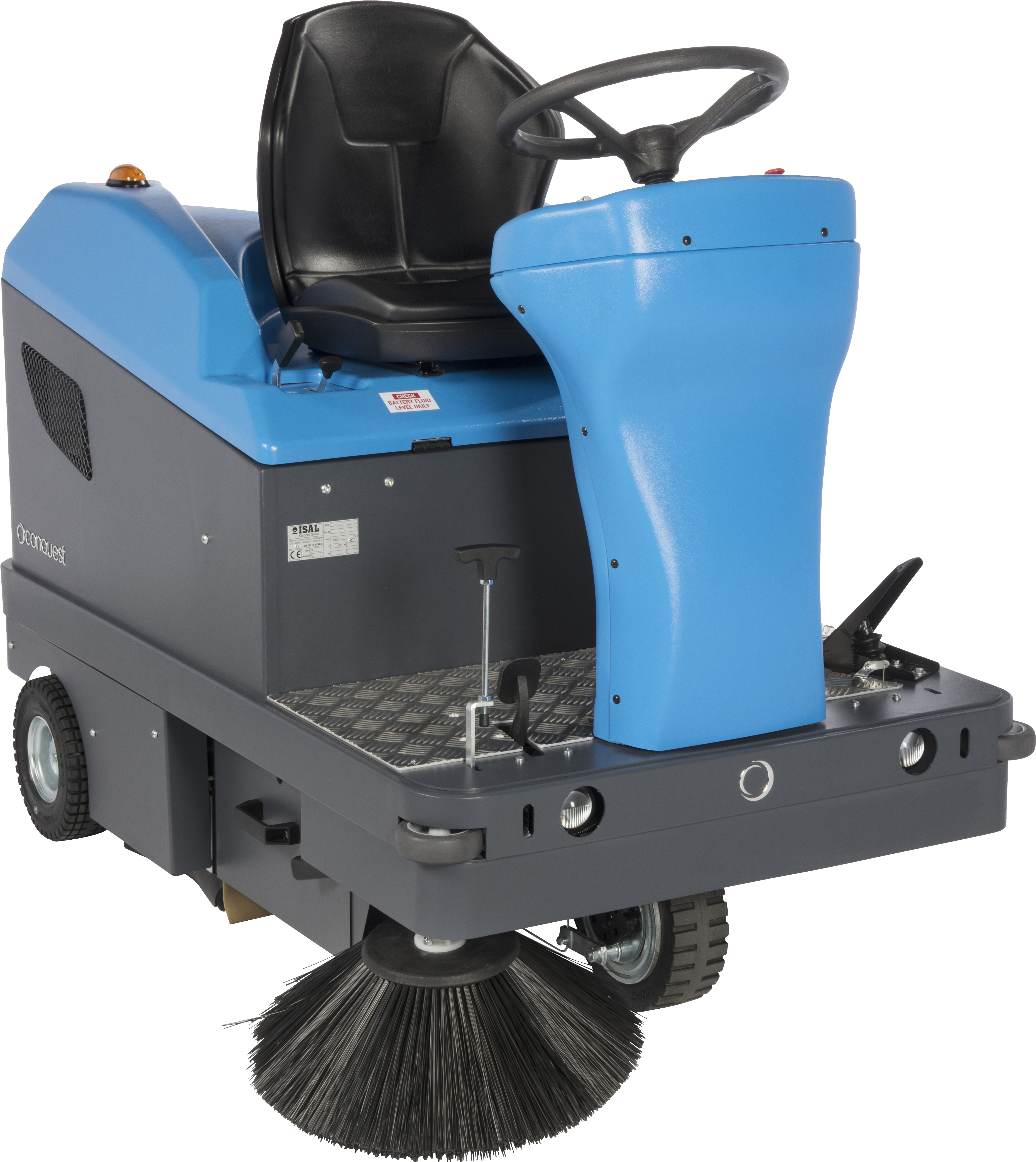 Ride-on Industrial Floor Sweeper Clipart (4736x5123), Png Download