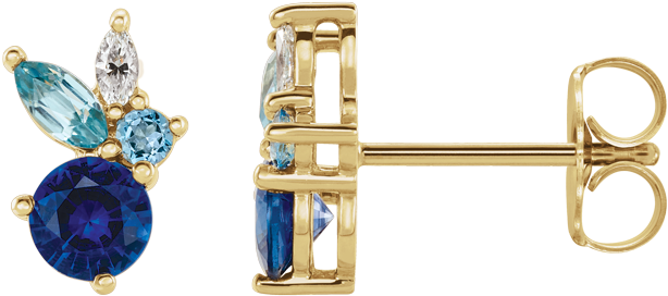 Golden Globes Jewelry Trends Yellow Multi Gemstone - Earrings Clipart (780x411), Png Download