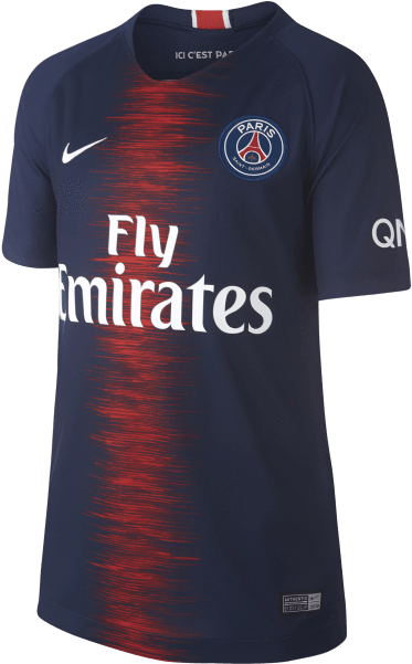 Psg Adults Home Jersey - Paris Saint Germain 2018 Jersey Clipart (600x600), Png Download