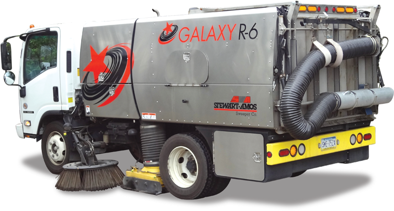 Galaxy Regenerative Air Sweeper R-6 - Trailer Truck Clipart (800x500), Png Download