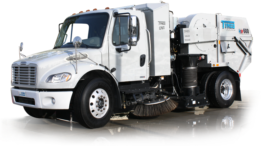 Tymco® - Trailer Truck Clipart (910x647), Png Download