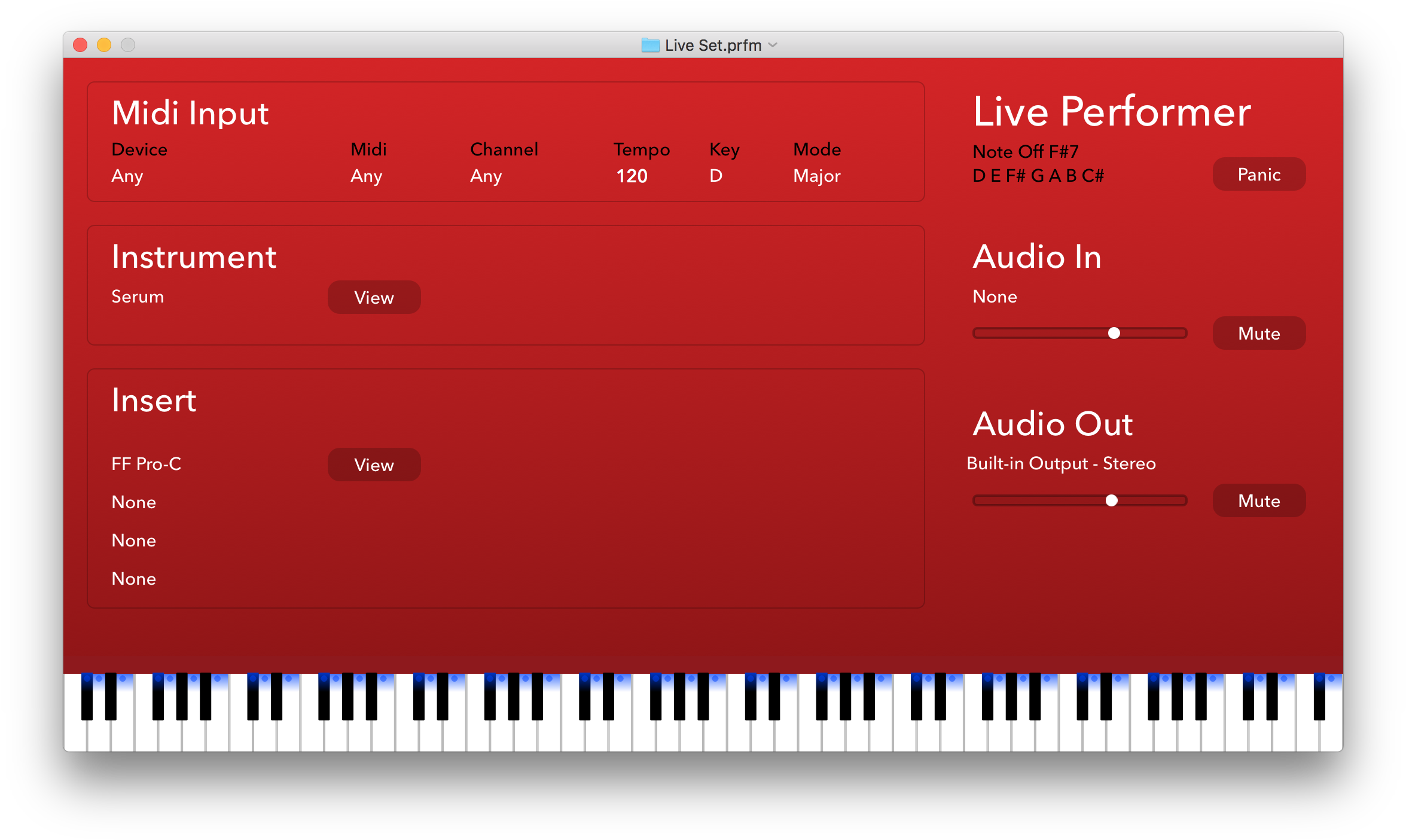 Live Performer Is An Audio Unit Host For Macos With - Musical Keyboard Clipart (2364x1428), Png Download