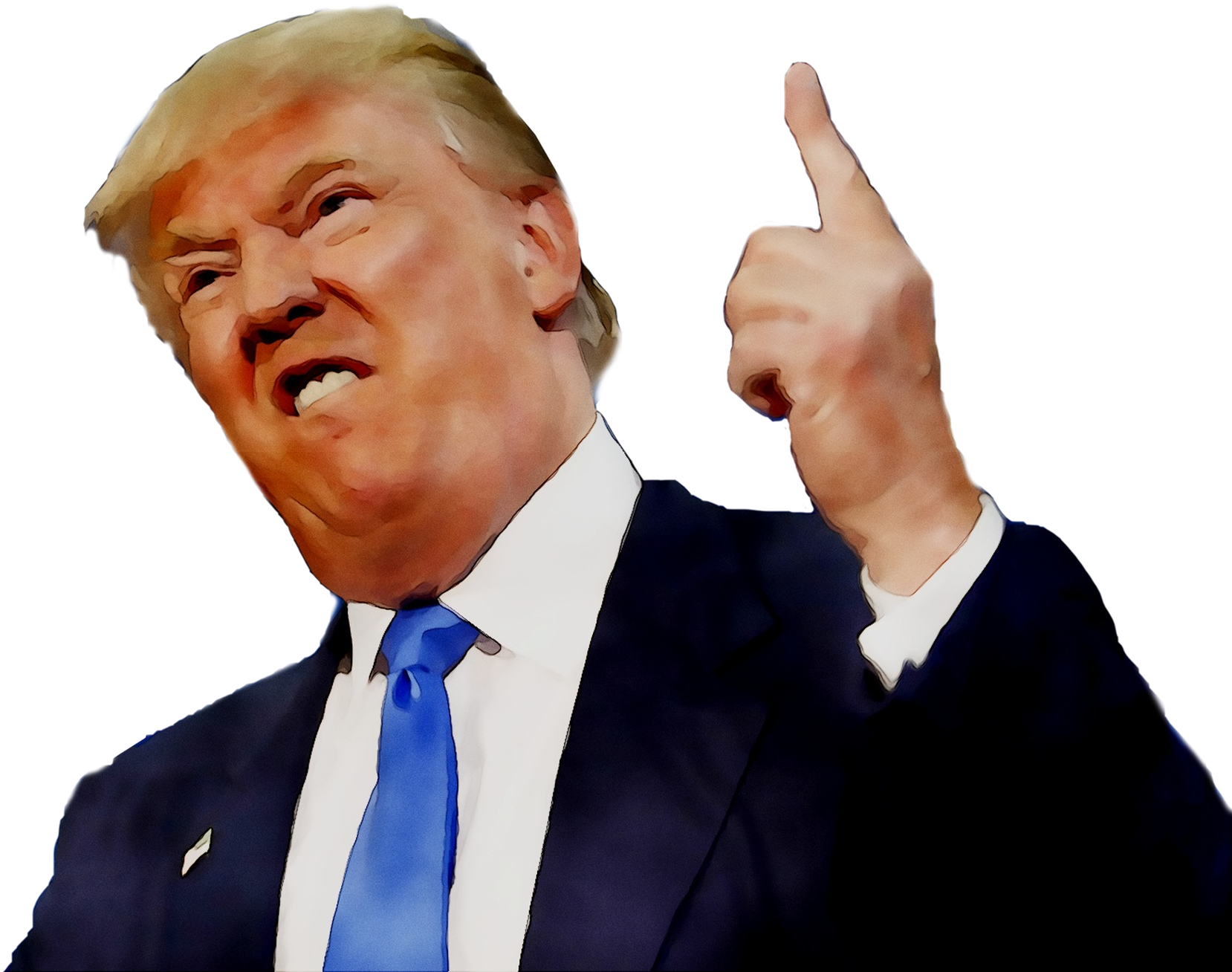 United Trump Of States Donald Criticizing President - Trump Nuke You Re Fired Clipart (1875x1406), Png Download