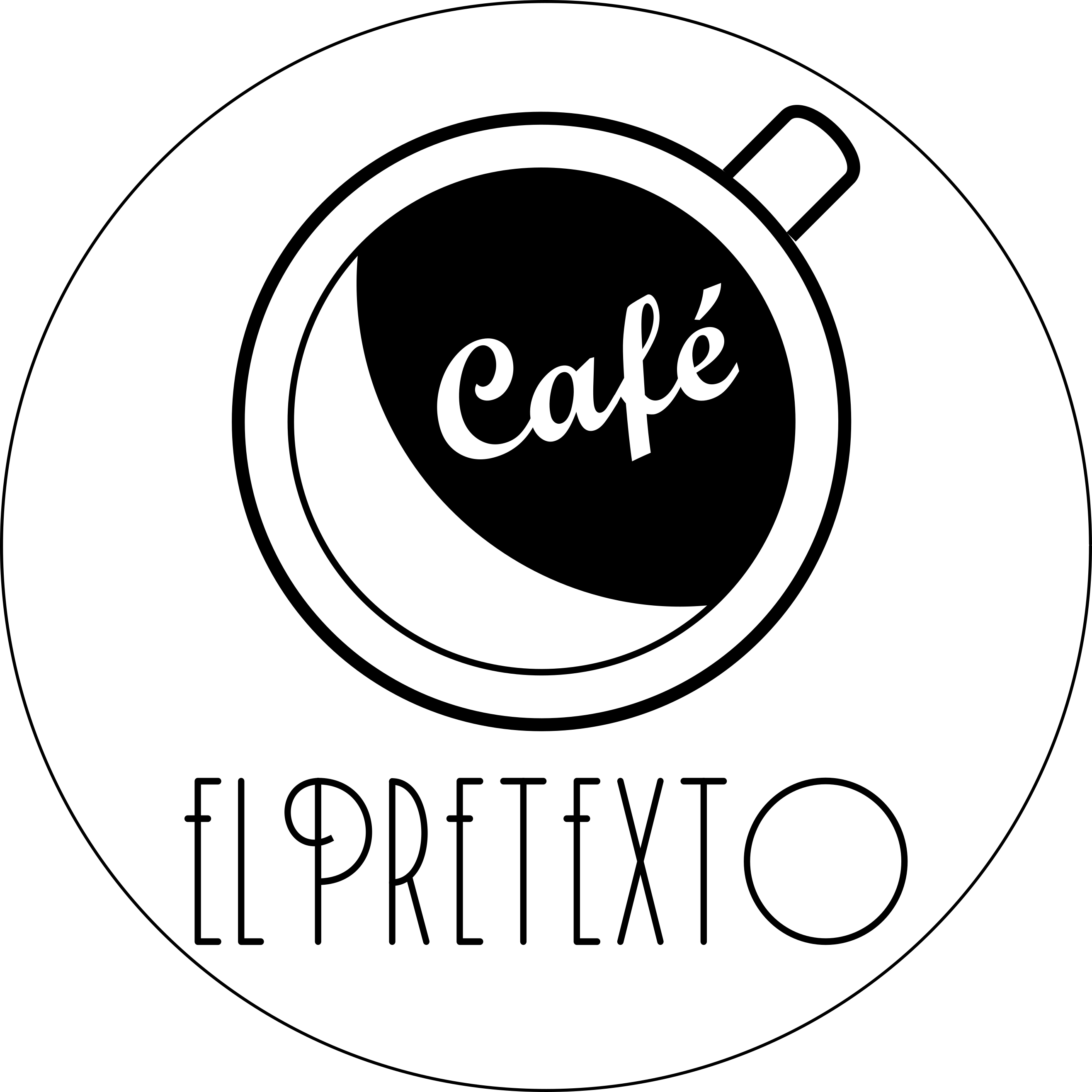Cafe El Pretexto - Circle Clipart (2634x2634), Png Download