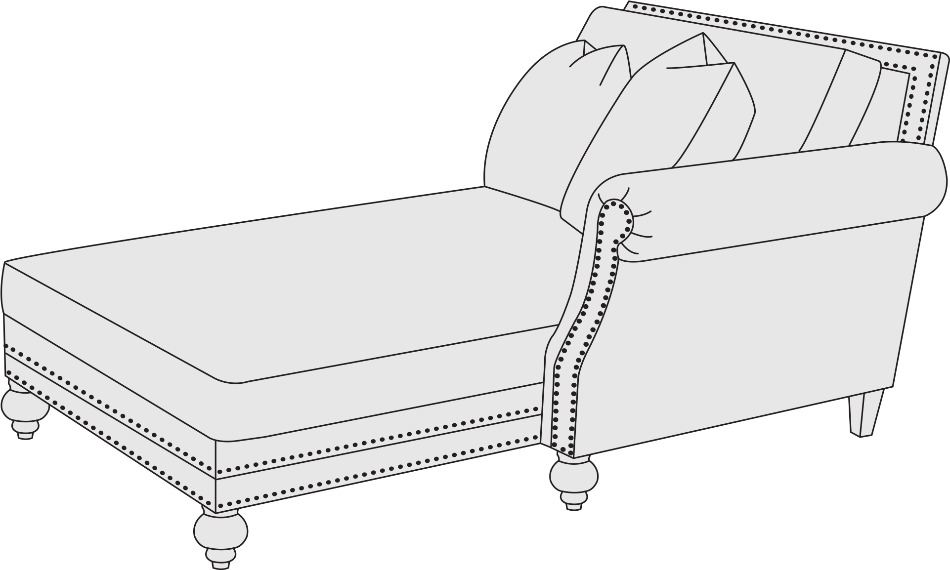 Right Arm Chaise - Chair Clipart (2000x1226), Png Download