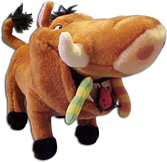 Pumba Warthog Disney Lion King Stuffed Animal Plush - Plush Simba Lion King Clipart (575x552), Png Download