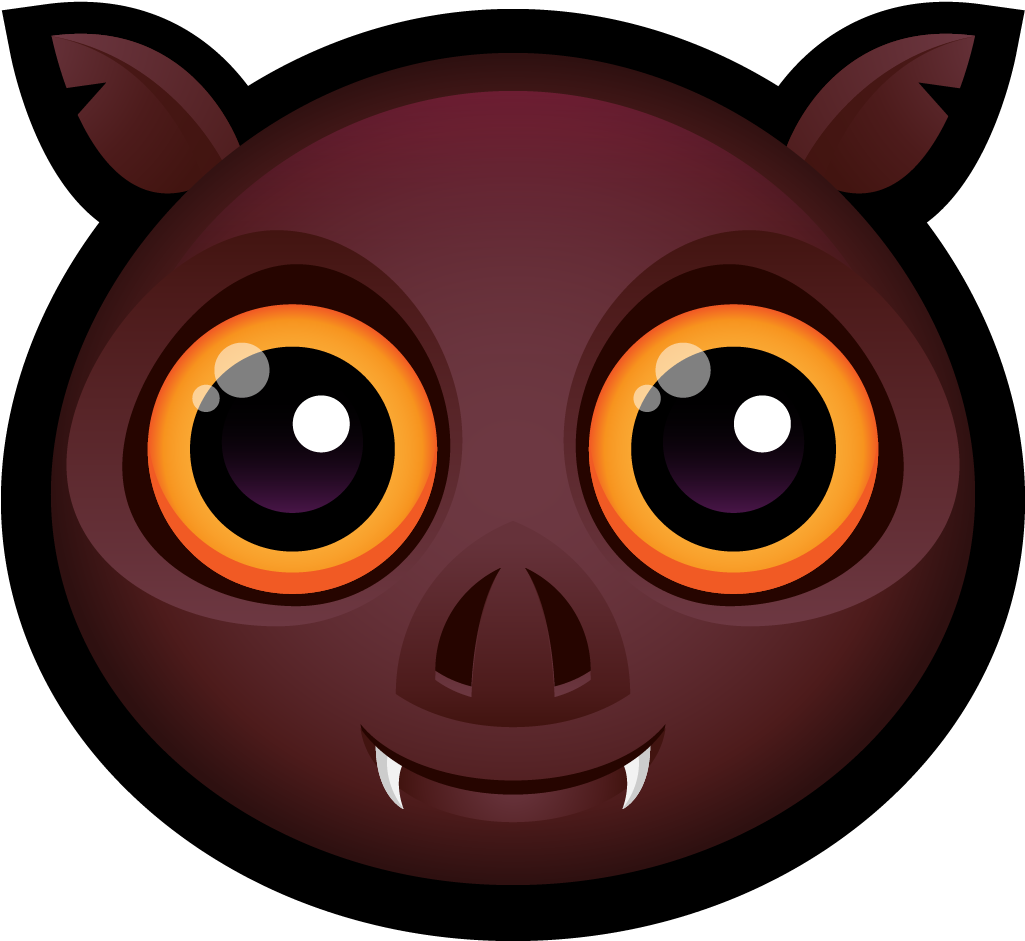 Download Png Ico Icns - Vampire Bat Clipart (1024x1024), Png Download