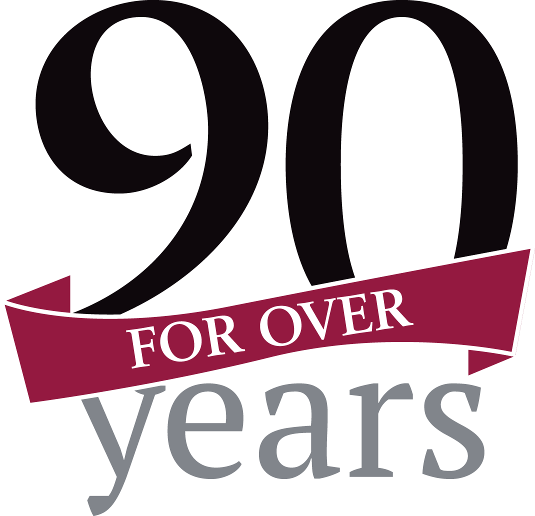 For Over 90 Years Logo Clipart (1070x1032), Png Download