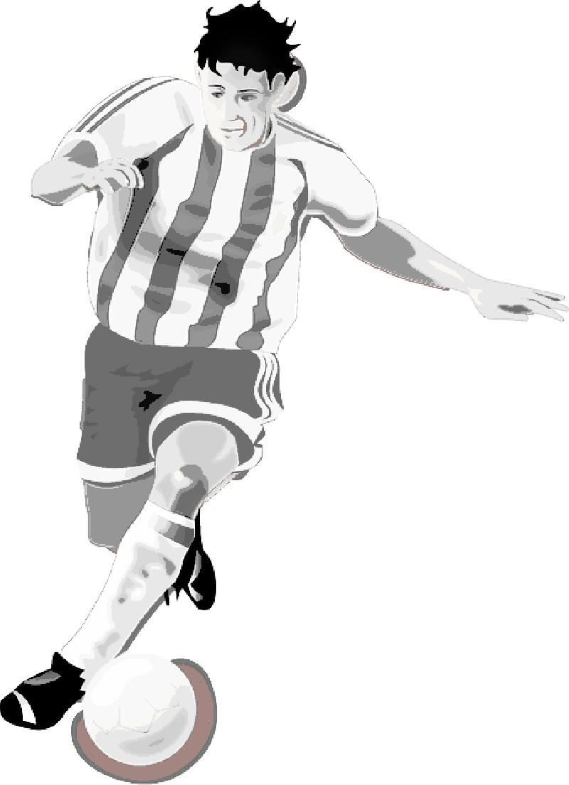 Cartoon Soccer Player Clipart (800x1105), Png Download