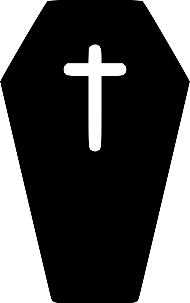 Coffin Svg Png Icon Free Download - Cross Clipart (614x980), Png Download