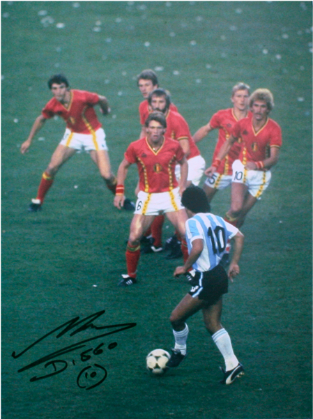 Icons Signed Print - Steve Powell Maradona Clipart (600x600), Png Download