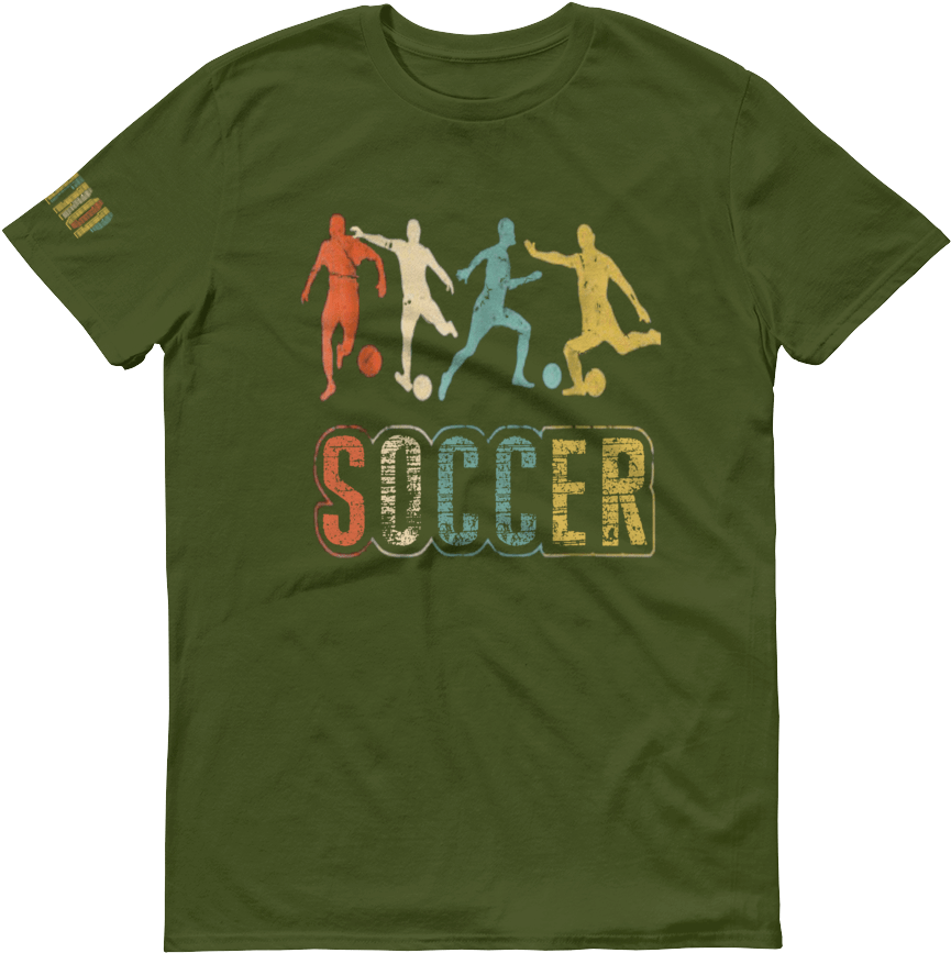 “vintage Soccer” “bastrop” Printed On Right Arm Unisex - Active Shirt Clipart (1000x1000), Png Download