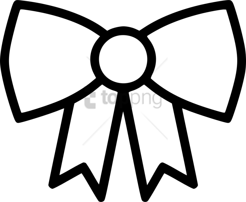 Free Png Bow Ribbon Decoration Decorate Icon Free - Portable Network Graphics Clipart (850x700), Png Download
