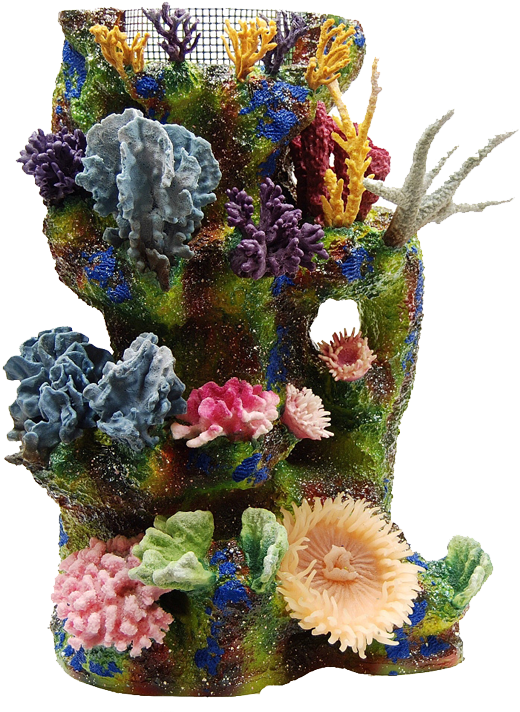 Image Result For Aquarium Fake Plants Rock - Artificial Reef Inserts Clipart (570x750), Png Download