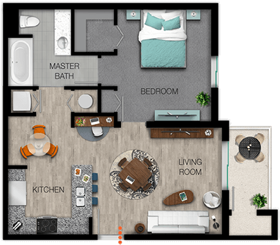 Chase, Daytona Apartment - Floor Plan Clipart (768x768), Png Download
